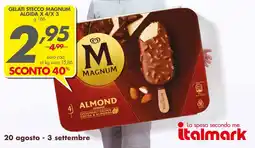 Italmark Gelati stecco MAGNUM ALGIDA x 4/x 3 offerta