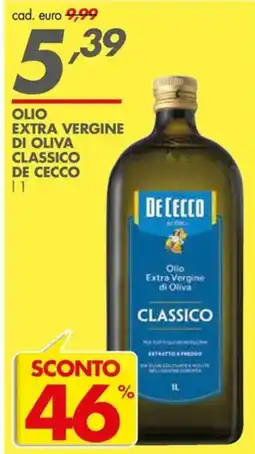 Italmark Olio extra vergine di oliva classico DE CECCO offerta