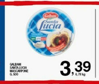 Sigma Mascarpone santa lucia 500 g(ml) offerta