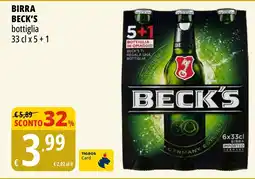Tigros Birra BECK'S offerta