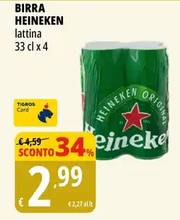 Tigros Birra HEINEKEN offerta