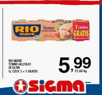 Sigma Tonno rio mare offerta