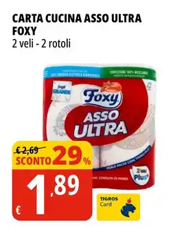 Tigros Carta cucina asso ultra FOXY offerta