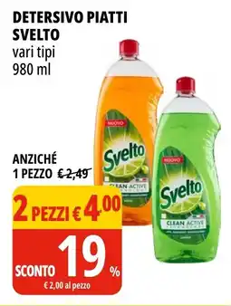 Tigros Detersivo piatti SVELTO offerta