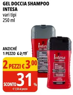 Tigros Gel doccia shampoo INTESA offerta