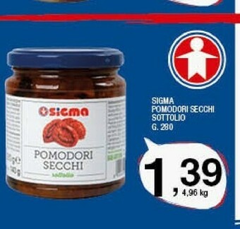 Sigma Sigma pomodori secchi sottolio offerta