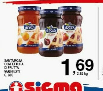 Sigma Confettura di pesche 600 g(ml) offerta