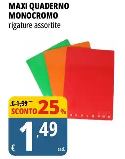 Tigros Maxi quaderno MONOCROMO offerta