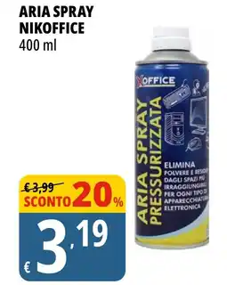 Tigros Aria spray NIKOFFICE offerta