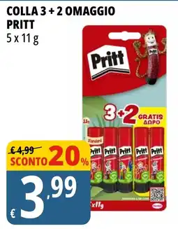 Tigros Colla 3+2 omaggio PRITT offerta