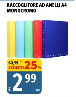 Tigros Raccoglitore ad anelli A4 monocromo offerta