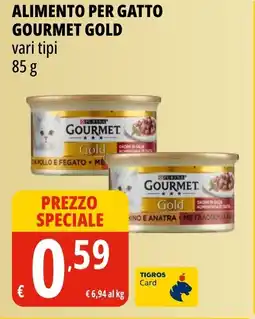 Tigros Alimento per gatto GOURMET GOLD offerta