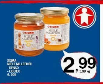 Sigma Sigma miele millefiori denso offerta