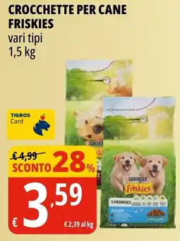 Tigros Crocchette per cane FRISKIES offerta