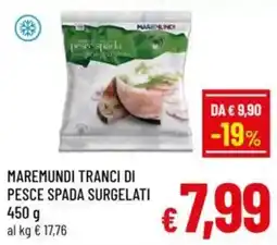 A&O Maremundi tranci di pesce spada surgelati offerta