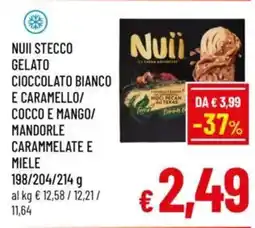 A&O Nuii stecco gelato cioccolato bianco e caramello offerta