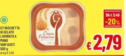 A&O G7 vaschetta di gelato lavorato a mano vari gusti offerta