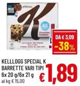 A&O Kelllogg special k barrette vari tipi offerta