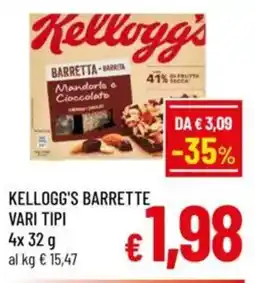 A&O Kellogg's barrette vari tipi offerta