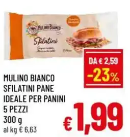 A&O Mulino bianco sfilatini pane ideale per panini 5 pezzi offerta