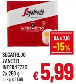 A&O Segafredo zanetti intermezzo offerta
