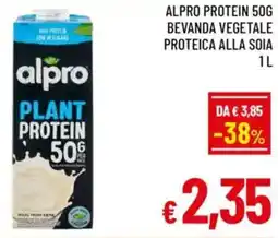 A&O Alpro protein 50g bevanda vegetale proteica alla soia offerta