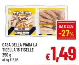 A&O Casa della piada la tigella 16 tigelle offerta