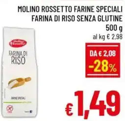 A&O Molino rossetto farine speciali farina di riso farina di riso senza glutine offerta