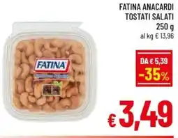 A&O Fatina anacardi tostati salati offerta