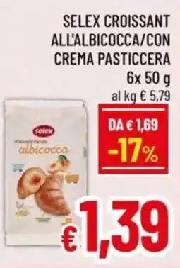 A&O Selex croissant all'albicocca/con crema pasticcera offerta