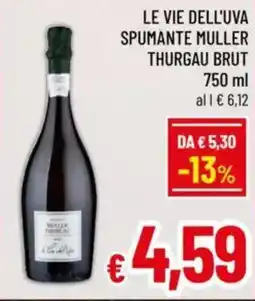 A&O Le vie dell'uva spumante muller thurgau brut offerta