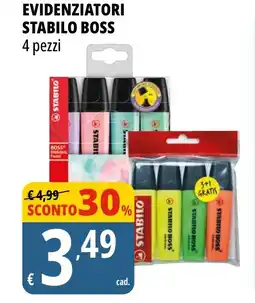 Tigros Evidenziatori STABILO BOSS offerta