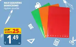 Tigros Maxi quaderno monocromo offerta