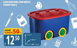 Tigros Contenitore con ruote funny box L offerta