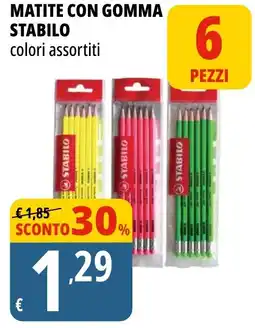 Tigros Matite con gomma offerta