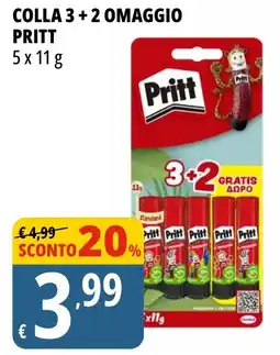 Tigros Colla 3+2 omaggio PRITT offerta