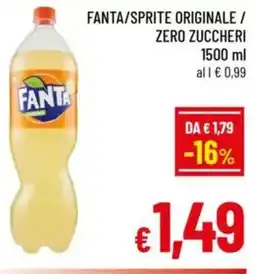 A&O Fanta/sprite originale / zero zuccheri offerta