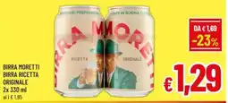 A&O Birra moretti birra ricetta originale offerta