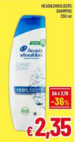 A&O Head&shoulders shampoo offerta