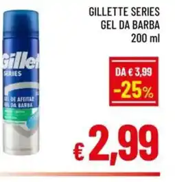 A&O Gillette series gel da barba offerta