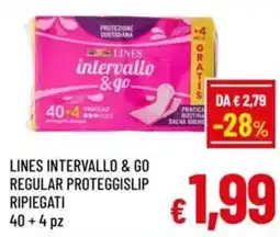 A&O Lines intervallo & go regular proteggislip ripiegati offerta