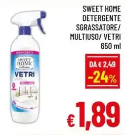 A&O Sweet home detergente sgrassatore/ multiuso/ vetri offerta
