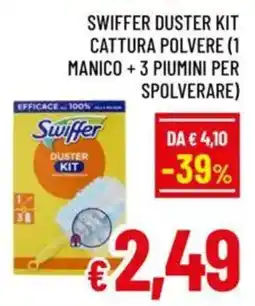 A&O Swiffer duster kit cattura polvere (1 manico +3 piumini per spolverare) offerta