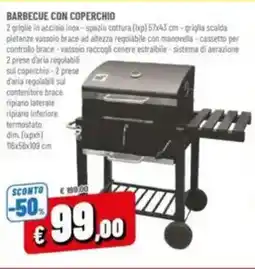 A&O Barbecue con coperchio offerta