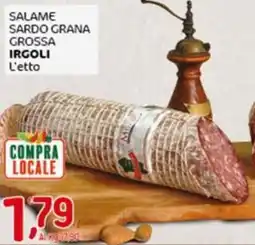 Crai Salame sardo grana grossa IRGOLI offerta
