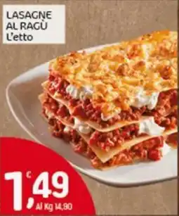 Crai Lasagne al ragù offerta