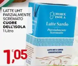 Crai Latte uht parzialmente scremato CUORE DELL'ISOLA offerta