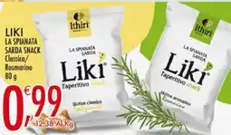 Crai Liki la spianata sarda snack offerta
