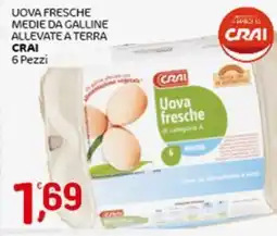 Crai Uova fresche medie da galline allevate a terra CRAI offerta