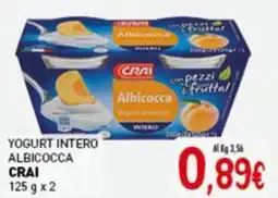 Crai Yogurt intero albicocca CRAI offerta